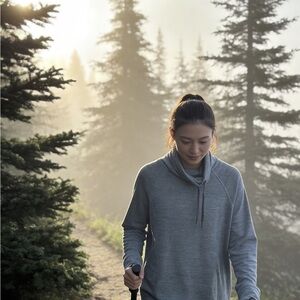 Energy Zone Women's Gray Cowl Neck Sweater